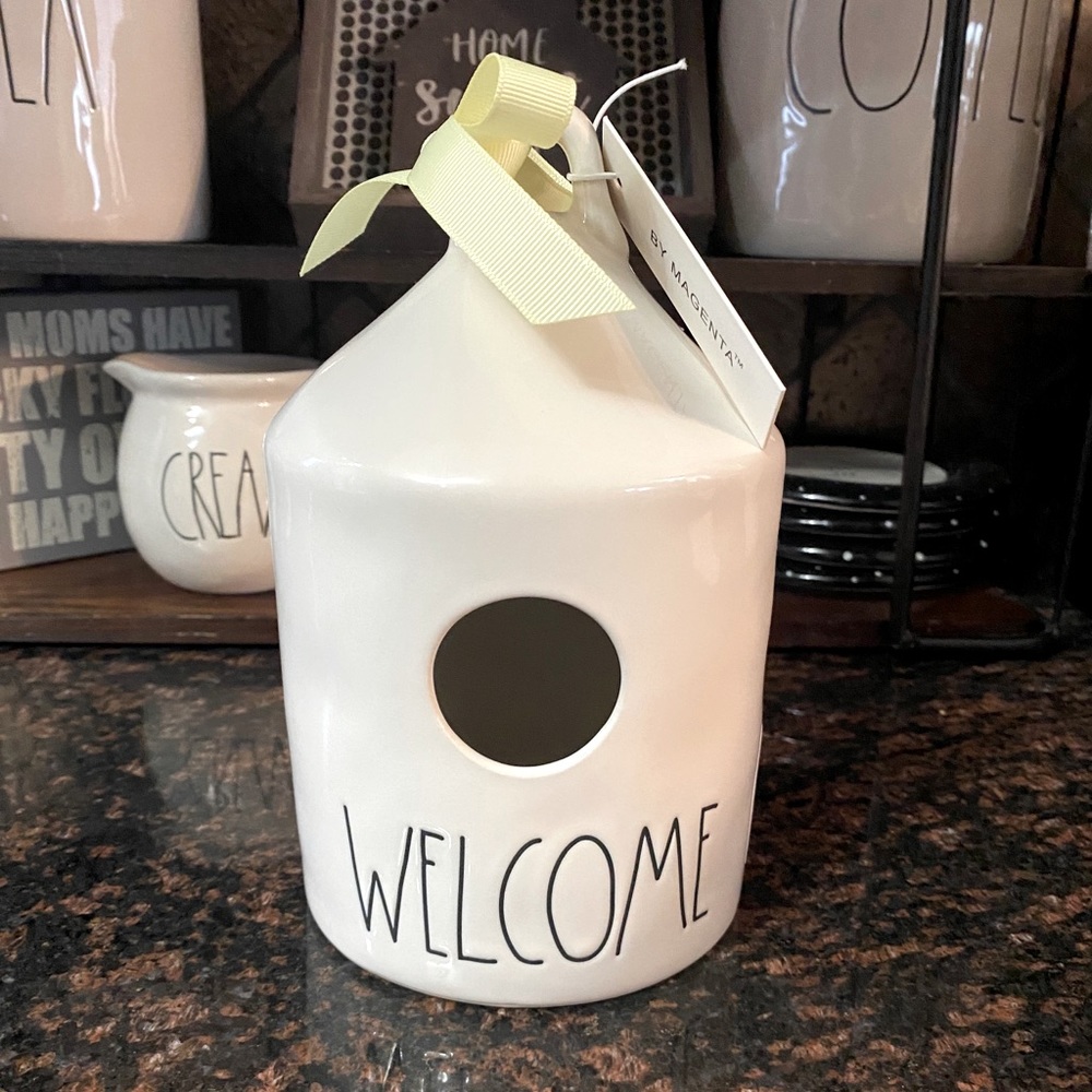 Rae Dunn WELCOME Birdhouse.